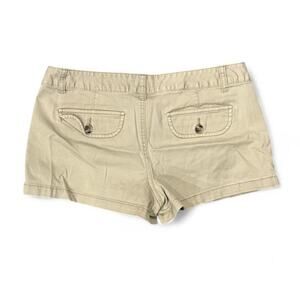Y2k twee cottagecore coquette tan mini shorts Mossimo womens sz 11/ 32" waist